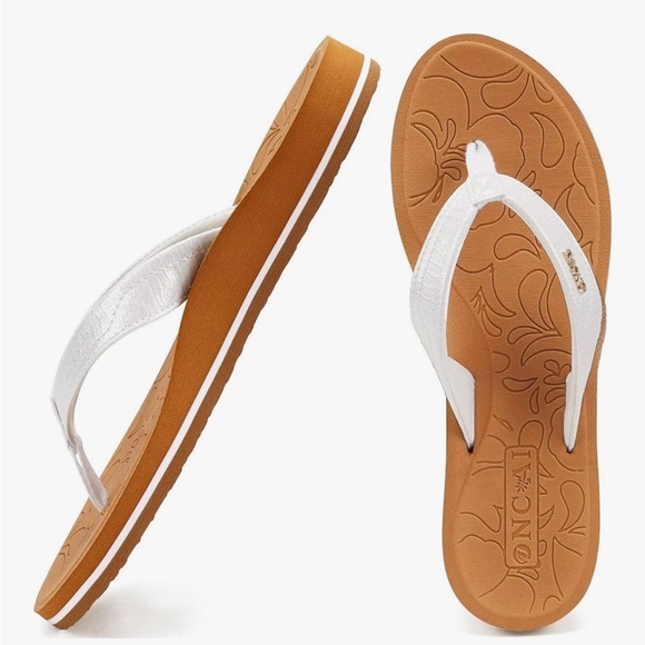 Amazon Shoes - NWT Amazon (Brand Oncai) Women's White and Tan Sandals
